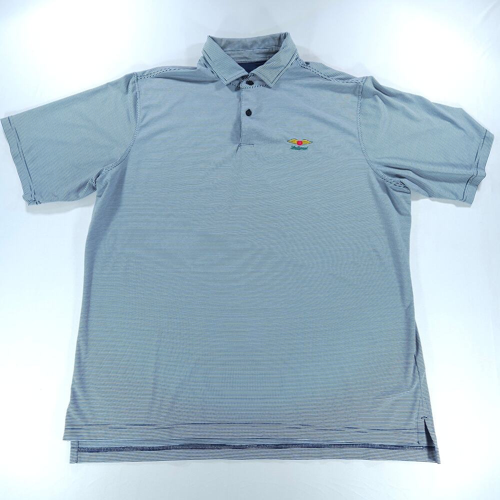 Fairway Greene Indianapolis Motor Speedway Wing Wheel Polo Shirt Men XL Indy 500